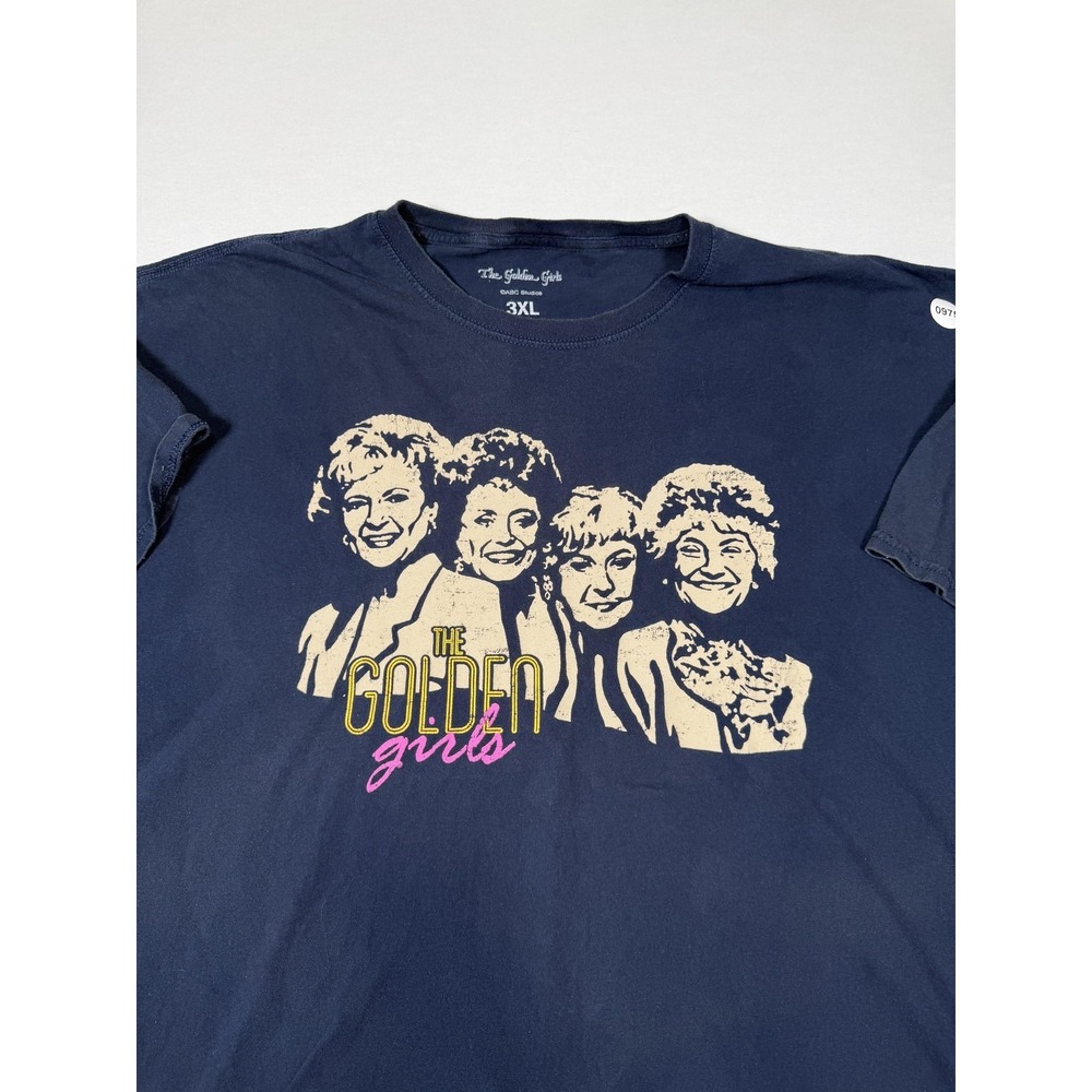 The Golden Girls Shirt Mens 3XL Blue Cast‎ Portrait Graphic Tee Retro TV Show
